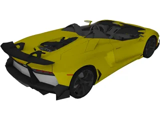 Lamborghini Aventador J Roadster 3D Model