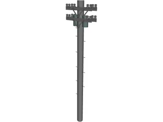 Electric Pole 3D Model