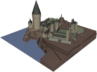 Hogwarts School of Witchcraft and Wizardry 3D Model