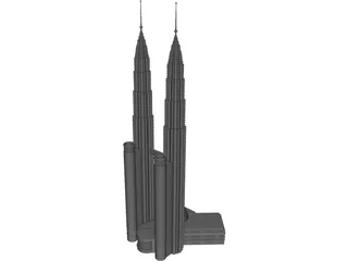 Petronas Towers 3D Model