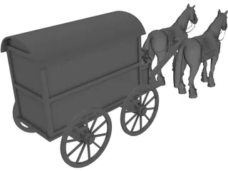 Roman Carriage 3D Model