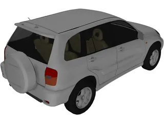 Toyota RAV4 5-door (2001) 3D Model