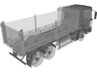 Man Dump Truck 3D Model