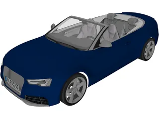 Audi RS5 Convertible (2013) 3D Model