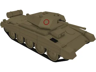 Crusader Tank 3D Model