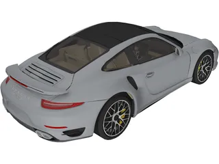 Porsche 911 Turbo S (2013) 3D Model