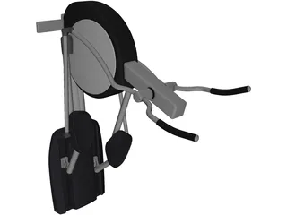 Crosstrainer Elliptical Machine 3D Model