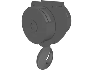 Crane Hook 15ton 3D Model