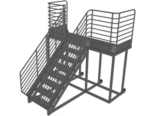 Aluminium Platform 3D Model