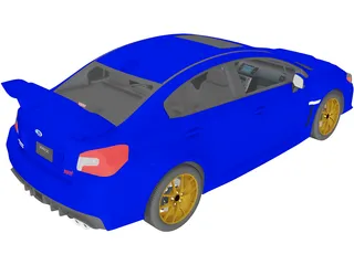 Subaru Impreza WRX STi (2015) 3D Model