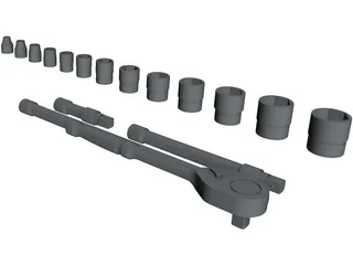 Socket Set 3D Model