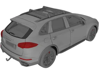 Porsche Cayenne Turbo (2014) 3D Model