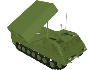 Multiple Laucher Rocket System 3D Model