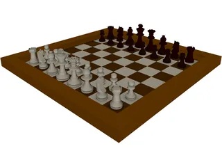 Chess Game 3D Model