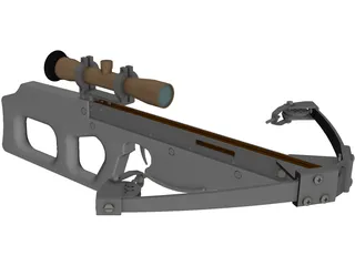 Modern Compound Crossbow 3D Model