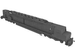 DDA40X America Locomotive 3D Model