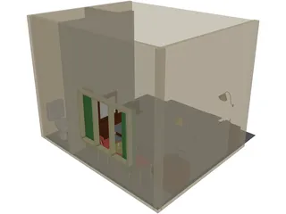 Hotel Room 3D Model