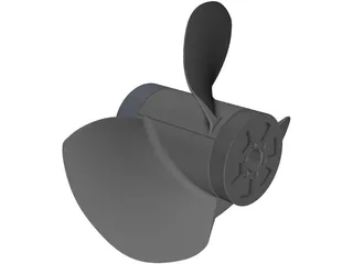 Outboard Propeller 3D Model