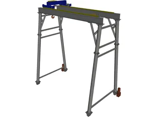 Gantry Crane 3D Model