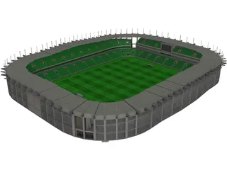 Soccer Arena 3D Model