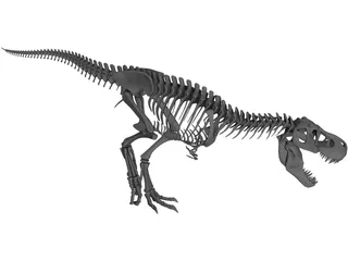 T-Rex Skeleton 3D Model