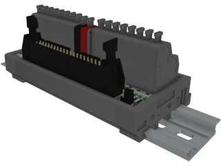 Terminal Block SVN-32DT 3D Model