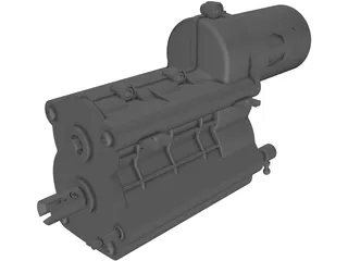 Tamiya Gear Box 3D Model