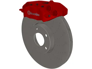 Brembo Disk Brake 3D Model