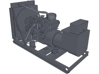 Caterpillar C15 Generator Set 3D Model