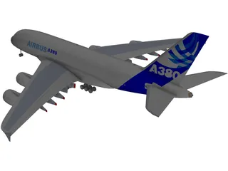 Airbus A380 3D Model