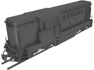 Romanian Narrow Gauge Diesel Locomotive 3D Model