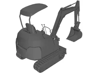 Komatsu Mini Excavator 3D Model