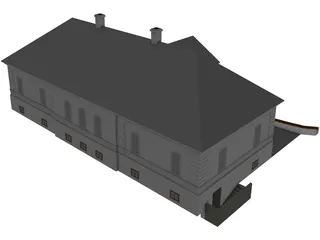 Halasz Moricz Mansion Dabas Hungary 3D Model