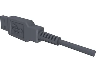 USB Port Connector 3D Model