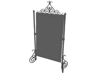 Medieval Mirror 3D Model