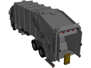 Iveco Stralis 6X2 Gargage Truck 3D Model