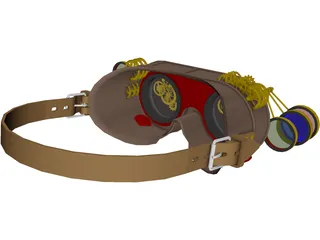 Steampunk Goggles 3D Model