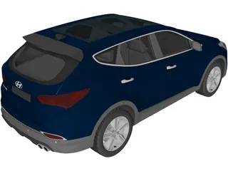 Hyundai Santa Fe Sport (2014) 3D Model