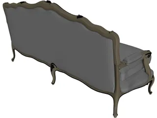 Luigi IXV Classic Sofa 3D Model