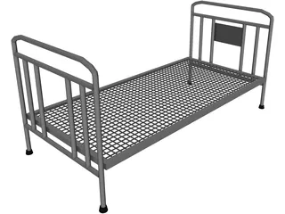 Iron Bed Frame 3D Model