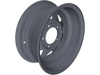 Steel Rim 15inch 3D Model