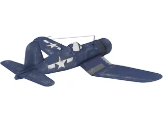 Vought F4U Corsair 3D Model