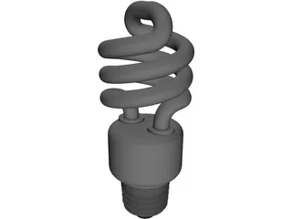 CFL Bulb 3D Model