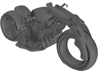 Lo-Rider Motorcycle Concept 3D Model