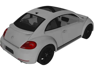 Volkswagen Beetle (2012) 3D Model