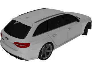 Audi RS4 Avant (2013) 3D Model