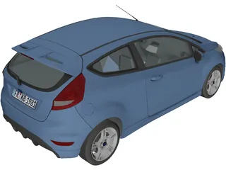 Ford Fiesta Zetec S (2009) 3D Model