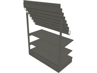 Comic Shelf 3D Model