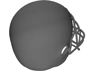 Football Helmet 3D Model