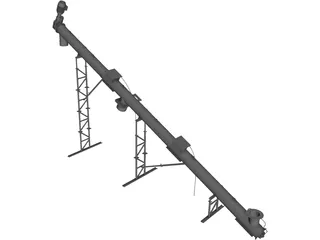 Dust Incline Auger 3D Model